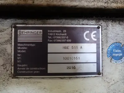 2016 BEHRINGER HBE511A DYNAMIC Horizontal Band Saws | Mohawk Machinery (6)