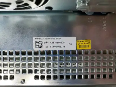 USED Siemens 22" USB 677D SIMATIC Touch Panel w/6AV7260-2GY31-0BX6 IPC Module