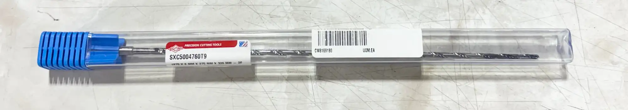 PCT 3/16" Solid Carbide Drill 50xD TiAlCN Coated 2 Flute Coolant Thru USA
