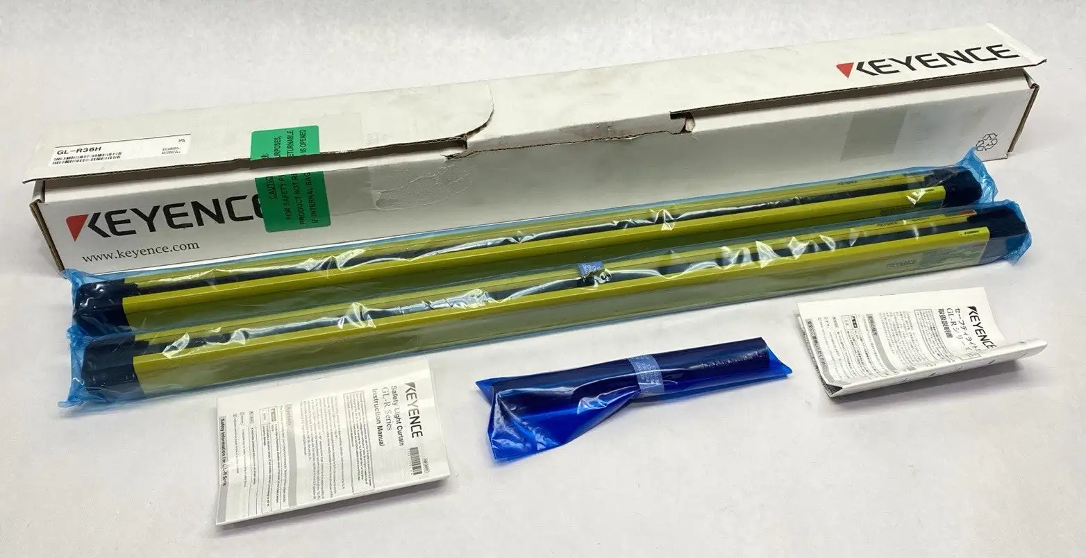 GL-R36H | Keyence  Safety Light Curtain Set Hand Protection Type 36 Optical Axes - New