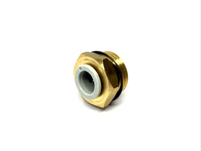 KQ2H10-U04A | SMC  Pneumatic One-Touch Fitting 10mm Tube O.D. 1/2" Port LOT OF 12 - New Other