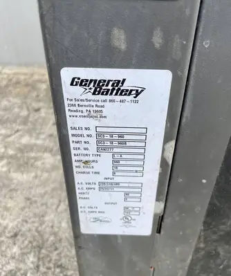 Used GENERAL BATTERY SC3-18-960 Battery Chargers Texas US | TB Forklifts #1274903