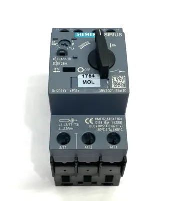 USED SIEMENS SIRIUS MOTOR PROTECTION CIRCUIT BREAKER SIZE S00