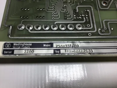 Westinghouse 75AU331/00 Front Terminal Alarm Contact Programming Board