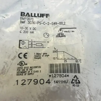 Used BALLUFF BMF 307K-PS-C-2-S49-00,2 Sensors | Surplus Asset Holdings #1206429