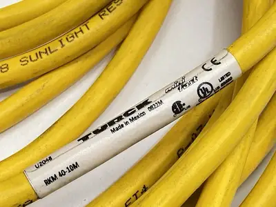 USED TURCK MINIFAST CORDSET 4 PIN FEMALE TO CUT END U2281-1