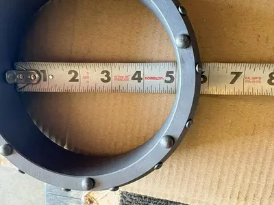 New | in-Stock AFTERMARKET 5" DUAL ROTARY SHOE – 7 DOMED BUTTONS ON FACE, 21 BUTTONS ON SHOULDER – THIN WALL Drilling Attachments Pennsylvania US | East West Machinery & Drilling #1418130