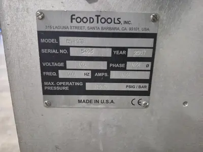 Used 2017 FOODTOOLS, INC. CS-10E Slicers / Dicers / Cutters British Columbia CA | Steep Hill Equipment Solutions #1460047