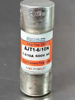 Ferraz Shawmut AJT1-6/10N fuse 6/10A 600Vac Lot of 7 (BIN434)