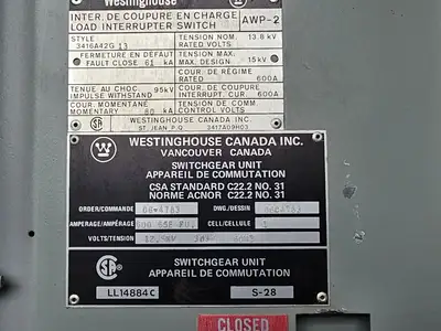 Used WESTINGHOUSE AWP-2 Transformers British Columbia CA | Lenmark #1426476