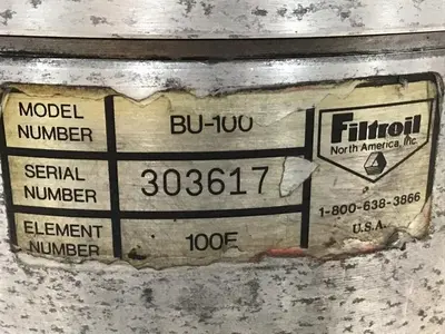 USED FILTROIL BU-100