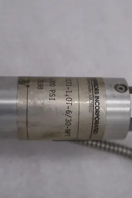 INDUSTRIAL SENSORS 3598 ISI 0171-1 PRESURE TRANSDUCER 1000 PSI STOCK #K-3686