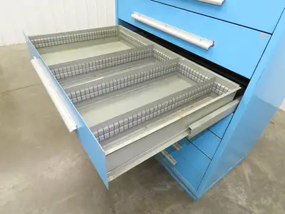 Nu-Era Modular Tool Storage Cabinet 8 Drawer 45x28x61" Stanley Vidmar Lista