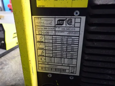 Used ESAB WARRIOR 500I CC/CV Welding Machinery (Other) Ohio US | HGR 24 #1048301