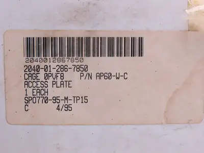 Beckson AP60-W-C 6" Boat Deck Marine Access Plate White Clear Screw-Out Lot of 2