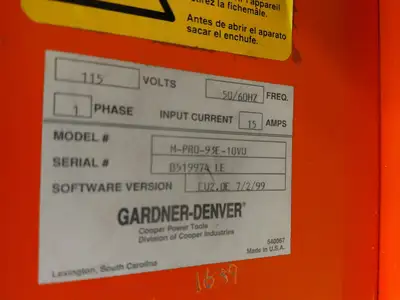 GARDNER DENVER BRUSHLESS MODULE SERVO / POWER SUPPLY M-PRO-93E-10VU BIN#5