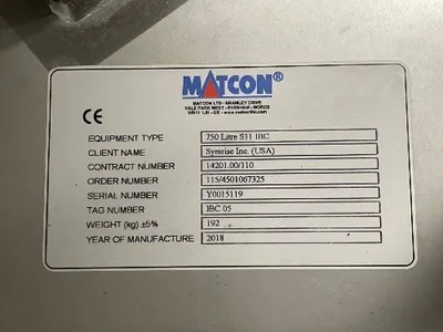 Used MATCON _UNKNOWN_ Chemical & Process Equipment Ohio US | HGR 24 #729257