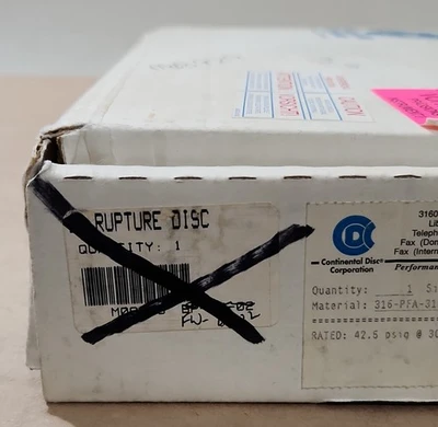 NEW Continental Disc Corporation 313110