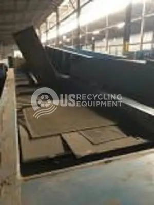 USED VECOPLAN RG70-200K SINGLE SHAFT SHREDDER WITH CONVEYOR