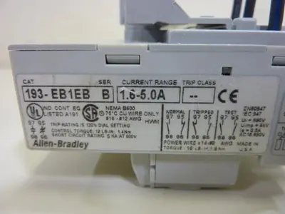 USED ALLEN BRADLEY 193-EB1EB SER B