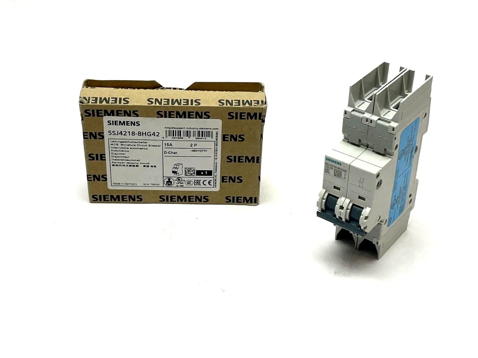 5SJ4218-8HG42 | Siemens  Miniature Circuit Breaker 15A 2P - New