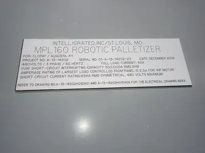 Intelligrated Inc Control Panel