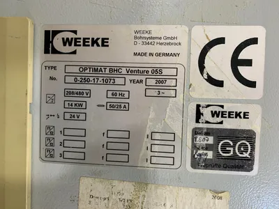 2007 WEEKE Optimat BHC Venture O5S CNC Router | Levy Recovery Group (5)