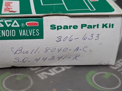 ASCO 306-633 Red Hat Solenoid Valve Spart Parts Kit New NIB