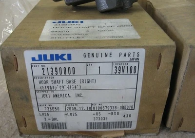 Juki Hook Shaft Base Right 21390000 Genuine Juki Part Warranty Fast Shipping!