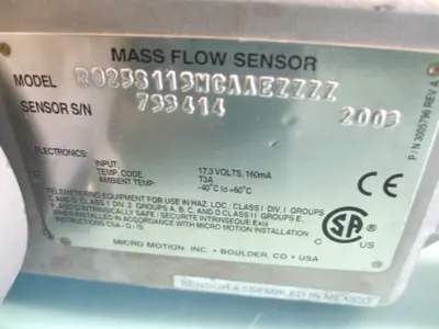 USED Micro Motion R025S113NCAAEZZZZ