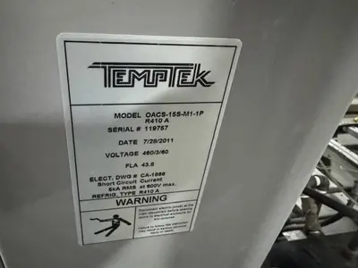 USED 2011 TEMPTEK OACS-15S-M1-1P