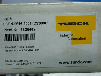 New | in-Stock TURCK FGENIM164001/CS30007 PLC Input & Output Ohio US | HGR 24 #907550