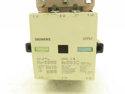 Siemens 3TF51 22-0AJ2 Motor Starter IEC Contactor 3Ph 1000V 150Hp 160A Coil 115V