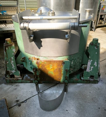 RINA 200F 1250 x 625mm ATEX perforate basket centrifuge, 316L SS.