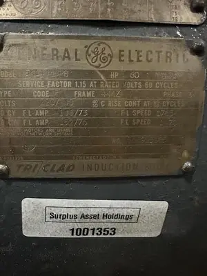 USED GE INDUCTION MOTOR