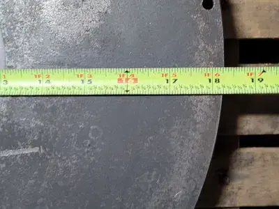 D1-6 LATHE PLATE, 18-1/4" OD, 3" THRU HOLE, 6 PIN D1-6 MOUNT, 4-1/8" HUB ID