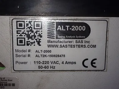 Used SAS INC ALT2000 Tensile & Compression Testers Ohio US | HGR 24 #756084
