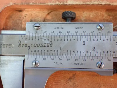 Used STARRETT 123 Vernier Calipers Ohio US | HGR 24 #1233322
