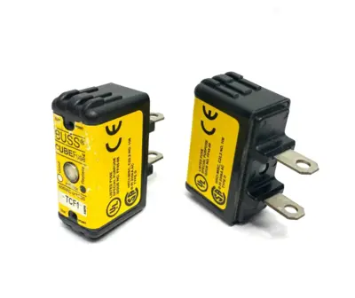 USED BUSSMANN CUBEFUSE DUAL ELEMENT TIME DELAY CURRENT LIMITING FUSE