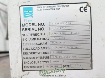 Used 2011 FLOW MACH4 4020B 044917 Waterjet Cutters California US | Sterling Machinery Exchange #1467308