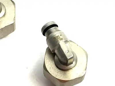USED SMC METAL SWIVEL ELBOW FITTING MALE, 4MM OD TUBE