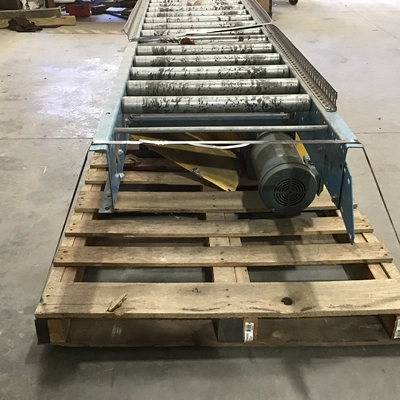 Hytrol SN: 457492 Driven Belt Conveyor – Gravity Roller Conveyor