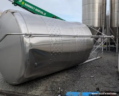 Used 5,000 Gallon Stainless Steel Tank | Insulated 304SS Vertical Brewery Vessel w/ CIP