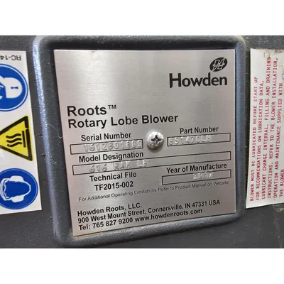 USED HOWDEN ROOTS LLC 616 RAM LB