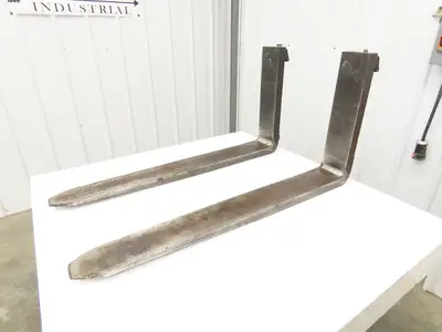 Cascade 1870686 4.75x42" Class 2 Steel Forklift Forks 16" Carriage 1-Pair READ