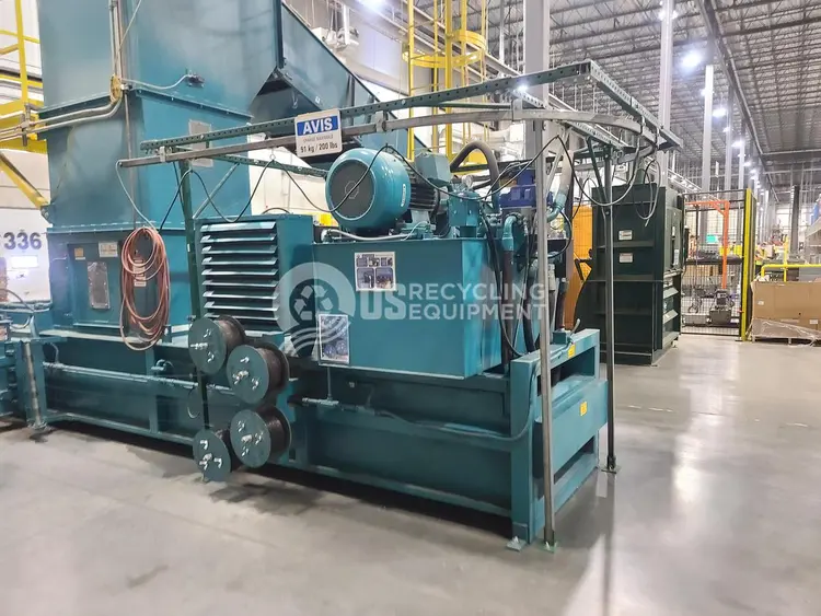 Used 2008 MAREN SWSS-A8-AT-60R WIDE MOUTH AUTO-TIE SHEAR HORIZONTAL BALER Balers Quebec CA | US Recycling Equipment #1513436
