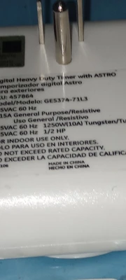 Used TUNGSTEN DIGITAL HEAVY DUTY TIMER WITH ASTRO 125 VAC 60HZ Relays & Switches Arizona US | ASSET CONVERSION SPECIALISTS, INC. #1348213