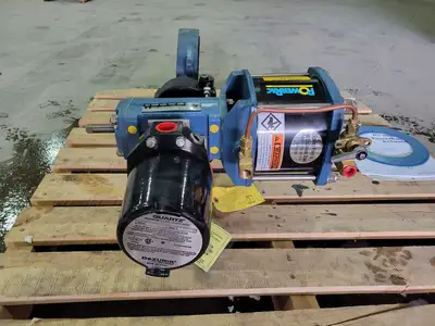 PowerRac Cylinder Actuator Size 6 w/ Four SPDT Mech. Switch and Butterfly Valve