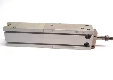 USED SMC FREE MOUNT COMPACT ACTUATOR CYLINDER W/ VACUUM 0.7