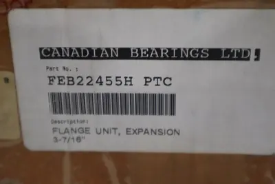 Link-Belt, Rexnord FEB22455H, 4 Bolt Flange Expansion Bearing, 3-7/16" Shaft NEW